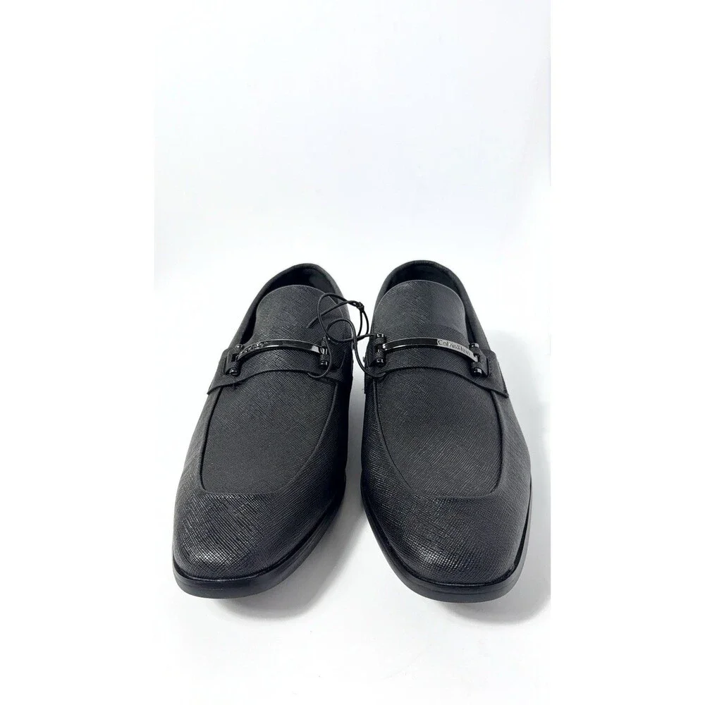Calvin Klein Men’s Black Dress Loafers Slip-On Shoes Size 9.5 M 701 C26